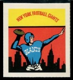 Giants emblem 1964 Wheaties Stamps football card