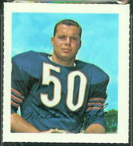 Mike Pyle 1964 Wheaties Stamps football card Mike Pyle 1964 Wheaties Stamps football card