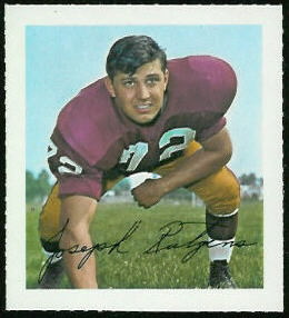 Joe Rutgens 1964 Wheaties Stamps football card