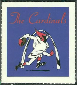 Cardinals emblem 1964 Wheaties Stamps football card