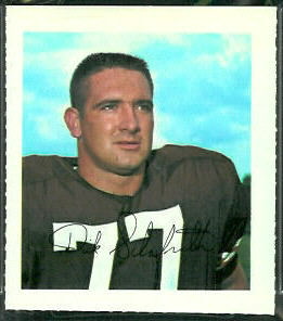 Dick Schafrath 1964 Wheaties Stamps football card