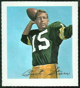 Bart Starr 1964 Wheaties Stamps football card