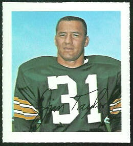 Jim Taylor 1964 Wheaties Stamps football card