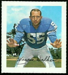 Wayne Walker 1964 Wheaties Stamps football card