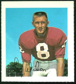 Larry Wilson 1964 Wheaties Stamps football card