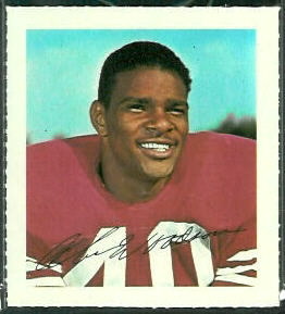 Abe Woodson 1964 Wheaties Stamps football card