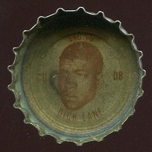 Dick Lane 1965 Coke Caps Lions football card Dick Lane 1965 Coke Caps Lions football card