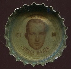 Bruce Maher 1965 Coke Caps Lions football card