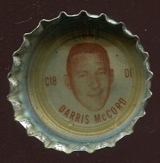 Darris McCord 1965 Coke Caps Lions football card