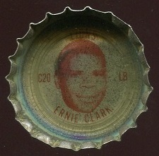 Ernie Clark 1965 Coke Caps Lions football card Ernie Clark 1965 Coke Caps Lions football card