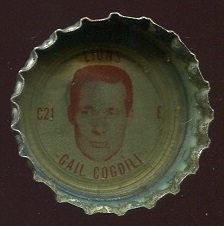 Gail Cogdill 1965 Coke Caps Lions football card