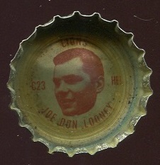 Joe Don Looney 1965 Coke Caps Lions football card