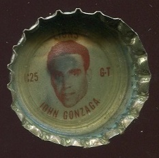 John Gonzaga 1965 Coke Caps Lions football card