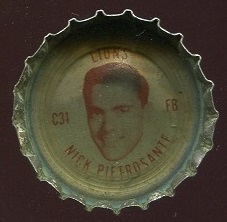 Nick Pietrosante 1965 Coke Caps Lions football card