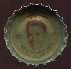 Nick Pietrosante 1965 Coke Caps Lions football card