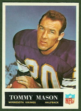 Tommy Mason 1965 Philadelphia football card
