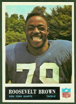 Roosevelt Brown 1965 Philadelphia football card