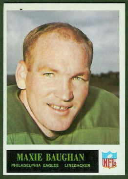 Maxie Baughan 1965 Philadelphia football card Maxie Baughan 1965 Philadelphia football card