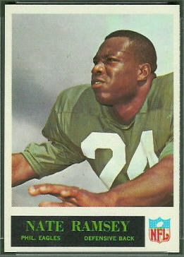 Nate Ramsey 1965 Philadelphia football card