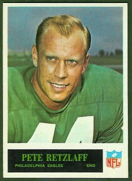 Pete Retzlaff 1965 Philadelphia football card