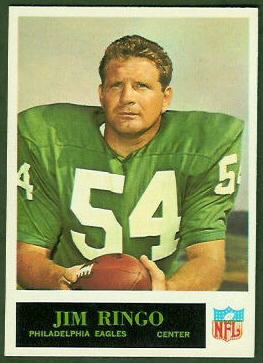 Jim Ringo 1965 Philadelphia football card