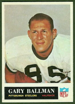 Gary Ballman 1965 Philadelphia football card