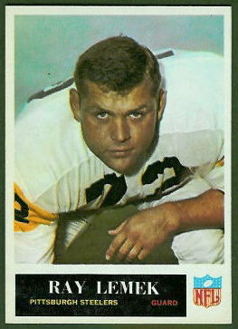 Ray Lemek 1965 Philadelphia football card