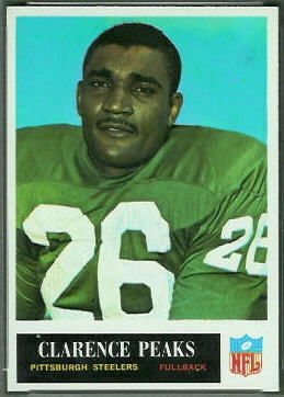 Clarence Peaks 1965 Philadelphia football card Clarence Peaks 1965 Philadelphia football card