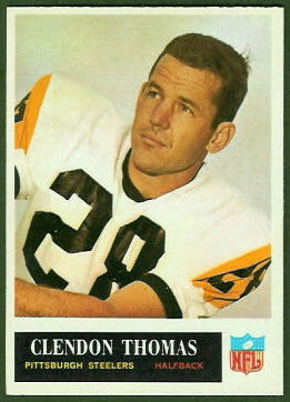 Clendon Thomas 1965 Philadelphia football card Clendon Thomas 1965 Philadelphia football card