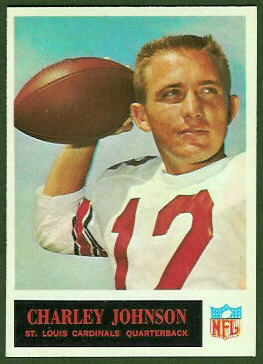 Charley Johnson 1965 Philadelphia football card