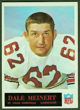 Dale Meinert 1965 Philadelphia football card