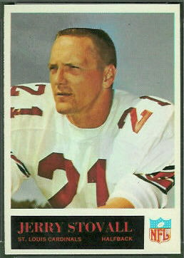 Jerry Stovall 1965 Philadelphia football card Jerry Stovall 1965 Philadelphia football card