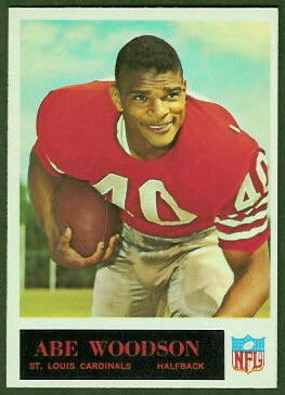 Abe Woodson 1965 Philadelphia football card