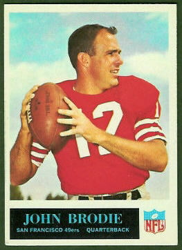 John Brodie 1965 Philadelphia football card