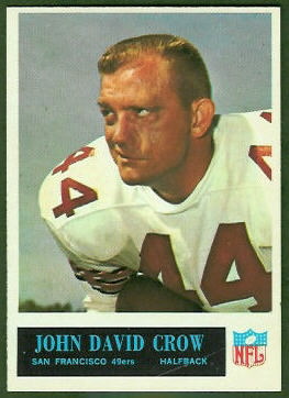 John David Crow 1965 Philadelphia football card John David Crow 1965 Philadelphia football card