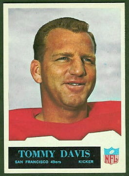 Tommy Davis 1965 Philadelphia football card