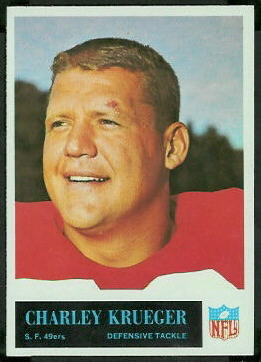 Charlie Krueger 1965 Philadelphia football card