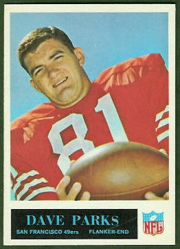 Dave Parks 1965 Philadelphia football card Dave Parks 1965 Philadelphia football card