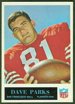 Dave Parks 1965 Philadelphia football card