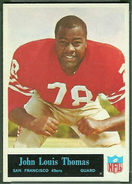 John Thomas 1965 Philadelphia football card