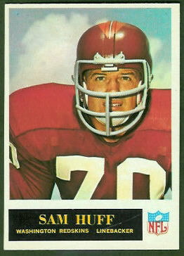 Sam Huff 1965 Philadelphia football card Sam Huff 1965 Philadelphia football card
