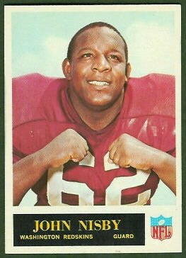 John Nisby 1965 Philadelphia football card