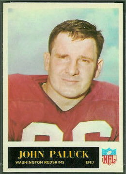 John Paluck 1965 Philadelphia football card