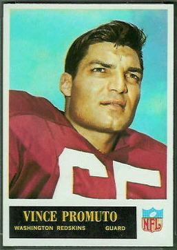 Vince Promuto 1965 Philadelphia football card Vince Promuto 1965 Philadelphia football card