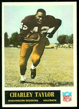 Charley Taylor 1965 Philadelphia football card Charley Taylor 1965 Philadelphia football card