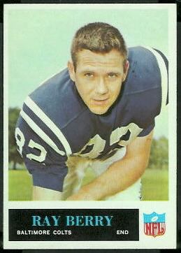 Raymond Berry 1965 Philadelphia football card