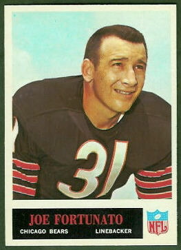 Joe Fortunato 1965 Philadelphia football card