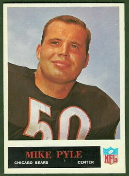 Mike Pyle 1965 Philadelphia football card