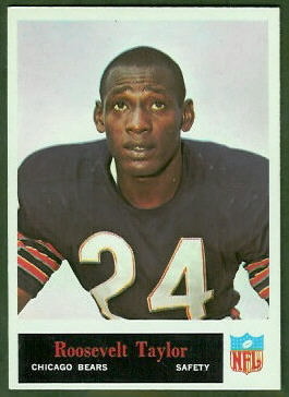 Roosevelt Taylor 1965 Philadelphia football card