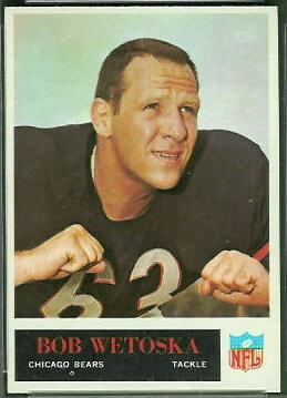 Bob Wetoska 1965 Philadelphia football card